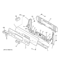 CONTROL PANEL Diagram and Parts List for JBP65SK1SS  General Electric Range