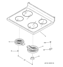 COOKTOP Diagram and Parts List for JBP65SK1SS  General Electric Range