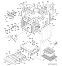 BODY PARTS Diagram and Parts List for JBP71SK1SS  General Electric Range