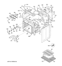 BODY PARTS Diagram and Parts List for JBP81SK1SS  General Electric Range