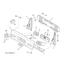 CONTROL PANEL Diagram and Parts List for JBS55BK1BB  General Electric Range