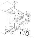 FRESH FOOD SECTION Diagram and Parts List for GSS25WGPJWW  General Electric Refrigerator