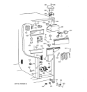 FRESH FOOD SECTION Diagram and Parts List for TFX24PFXAWW  General Electric Refrigerator