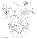 ICE MAKER & DISPENSER Diagram and Parts List for GSS23QGSAWW  General Electric Refrigerator