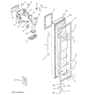 FREEZER DOOR Diagram and Parts List for GSS23SGSASS  General Electric Refrigerator