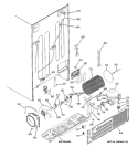 SEALED SYSTEM & MOTHER BOARD Diagram and Parts List for GSS23WGSAWW  General Electric Refrigerator