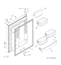 FRESH FOOD DOOR Diagram and Parts List for ETS22SBSARSS  General Electric Refrigerator