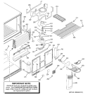 FREEZER SECTION Diagram and Parts List for ETS22SBSARSS  General Electric Refrigerator