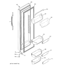 FRESH FOOD DOOR Diagram and Parts List for GCG23YESAFSS  General Electric Refrigerator
