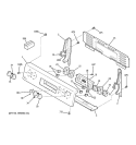 CONTROL PANEL Diagram and Parts List for JBP71CK1CC  General Electric Range