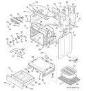 BODY PARTS Diagram and Parts List for JBP71CK1CC  General Electric Range