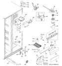 FRESH FOOD SECTION Diagram and Parts List for ESS25XGSBCC  General Electric Refrigerator