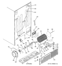 SEALED SYSTEM & MOTHER BOARD Diagram and Parts List for ESS25XGSBCC  General Electric Refrigerator