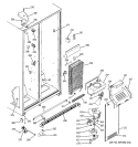 FREEZER SECTION Diagram and Parts List for GSS20DBPJCC  General Electric Refrigerator
