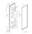 FRESH FOOD DOOR Diagram and Parts List for GSS22SGRFSS  General Electric Refrigerator