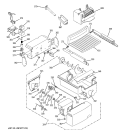 ICE MAKER & DISPENSER Diagram and Parts List for GSS23SGSBSS  General Electric Refrigerator
