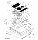 CONTROL PANEL & COOKTOP Diagram and Parts List for JP930BK1BB  General Electric Cooktop