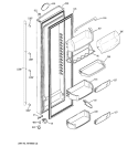 FRESH FOOD DOOR Diagram and Parts List for ZSG27NGSASS  General Electric Refrigerator