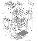 RANGE PARTS Diagram and Parts List for RGA520PW6  Hotpoint Range