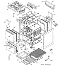 RANGE PARTS Diagram and Parts List for RGA524EW8  Hotpoint Range