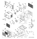 ROOM AIR CONDITIONER Diagram and Parts List for AGV14AHG1  General Electric Air Conditioner