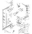 FRESH FOOD SECTION Diagram and Parts List for DSS25KSRBSS  General Electric Refrigerator