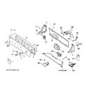 CONTROLS & BACKSPLASH Diagram and Parts List for WVSR1060DAWW  General Electric Washer