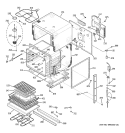 BODY PARTS Diagram and Parts List for JCK915BF4BB  General Electric Wall Oven