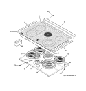 COOKTOP Diagram and Parts List for JCS968SF6SS  General Electric Range