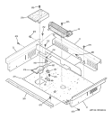 COOLING FAN Diagram and Parts List for JCSP47BF6BB  General Electric Range