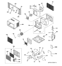 ROOM AIR CONDITIONER Diagram and Parts List for AGE12DHG1  General Electric Air Conditioner