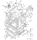 BODY PARTS Diagram and Parts List for JGBP86SEK1SS  General Electric Range