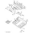 Part Location Diagram of WB36K10547 GE TRIM AND PANEL Assembly