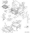 BODY PARTS Diagram and Parts List for JSP47SH3SS  General Electric Range