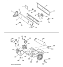 CONTROLS, BACKSPLASH, BLOWER & MOTOR Diagram and Parts List for DBSR453EB3CC  General Electric Dryer