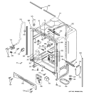 BODY PARTS Diagram and Parts List for EDW4000G10WW  General Electric Dishwasher