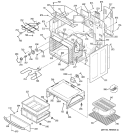 BODY PARTS Diagram and Parts List for EER3001H02SS  General Electric Range