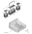 Part Location Diagram of WD28X10067 GE LID BASKET