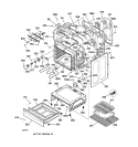 BODY PARTS Diagram and Parts List for JBP78CB1CC  General Electric Range