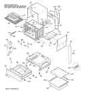 BODY PARTS Diagram and Parts List for JGSP48WH1WW  General Electric Range