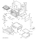 BODY PARTS Diagram and Parts List for JGSP48WH4WW  General Electric Range