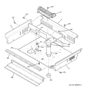 COOLING FAN Diagram and Parts List for JGSP48WH4WW  General Electric Range