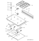 COOKTOP Diagram and Parts List for JGSP48SH1SS  General Electric Range