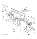 INTERIOR PARTS 1 Diagram and Parts List for JVM1630WJ01  General Electric Microwave