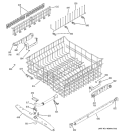 UPPER RACK ASSEMBLY Diagram and Parts List for PDW7300J10CC  General Electric Dishwasher