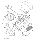 GAS RANGE Diagram and Parts List for ZGG24L20BSS  General Electric Grill