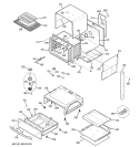 BODY PARTS Diagram and Parts List for JGSP48SH2SS  General Electric Range