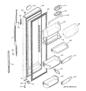 FRESH FOOD DOOR Diagram and Parts List for PSK29NGSACCC  General Electric Refrigerator