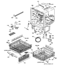 BODY PARTS Diagram and Parts List for GSD5132F02WW  General Electric Dishwasher