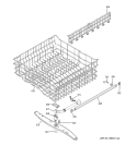 UPPER RACK ASSEMBLY Diagram and Parts List for GSD6200J10CC  General Electric Dishwasher